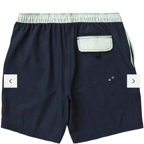 Neff Blue and Green Swim Trunks Relaxed Fit - Picture 4 of 6